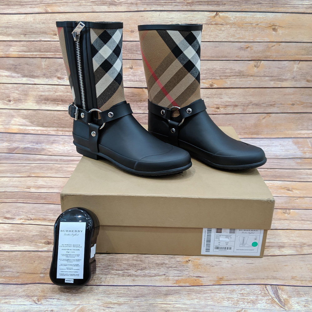 Burberry Moto Rain Boots
